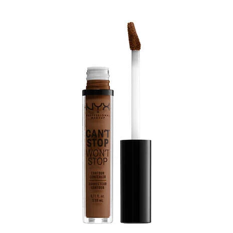 NYX Professional Makeup Can't Stop Won't Stop Contour Concealer - Mocha -  0.11 fl. oz. / 3.50 mL - Elevate Styles