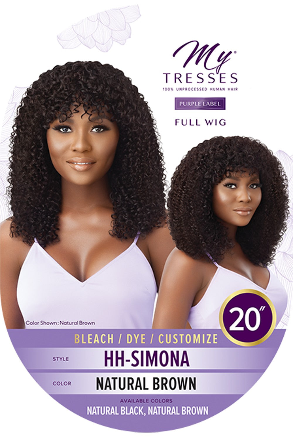 Outre My Tresses Purple Label 100% Unprocessed Human Hair Full Cap Wig Simona - Elevate Styles