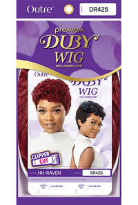 Thumbnail for Outre Premium Duby 100% Human Hair Clipper Cut Wig Raven - Elevate Styles