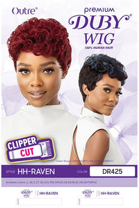 Thumbnail for Outre Premium Duby 100% Human Hair Clipper Cut Wig Raven - Elevate Styles