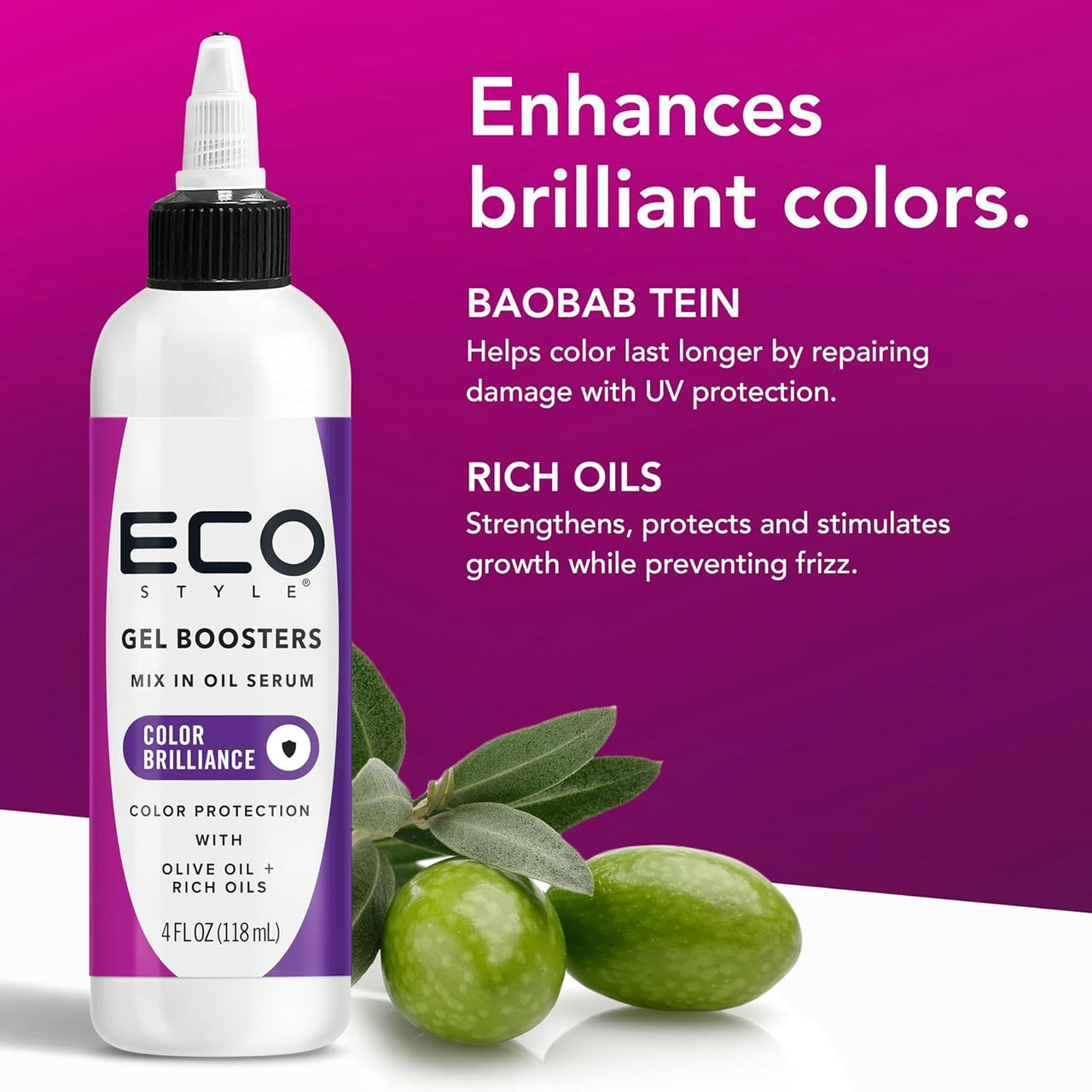 Eco Style Gel Boosters Color Brilliance Mix In Oil Serum 4 fl. oz. - Elevate Styles