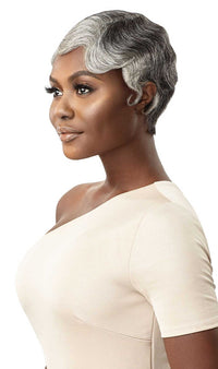 Thumbnail for Outre Fab&Fly™ Gray Glamour Human Hair Full Cap Wig Marinette - Elevate Styles