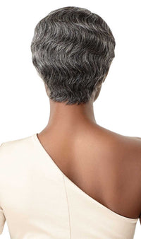 Thumbnail for Outre Fab&Fly™ Gray Glamour Human Hair Full Cap Wig Marinette - Elevate Styles