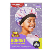 Thumbnail for Red by Kiss Kids Satin Bonnet with Wide Band – Assorted (HJ10) - Elevate Styles