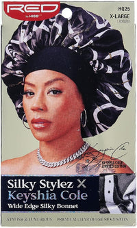 Thumbnail for Red by Kiss Silky Stylez X Keyshia Cole Wide Edge Silky Bonnet X Large HQ25 - Elevate Styles