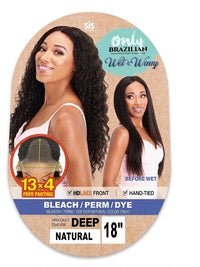 Thumbnail for Sis Sister Wig Only Brazilian 100% Virgin Remy Human Hair - Wet & Wavy Deep 18