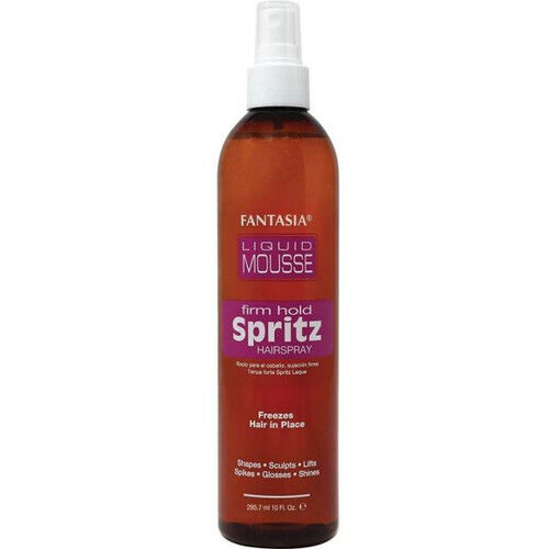 Fantasia Liquid Mousse Firm Hold Spritz Hairspray – 10 fl oz - Elevate Styles
