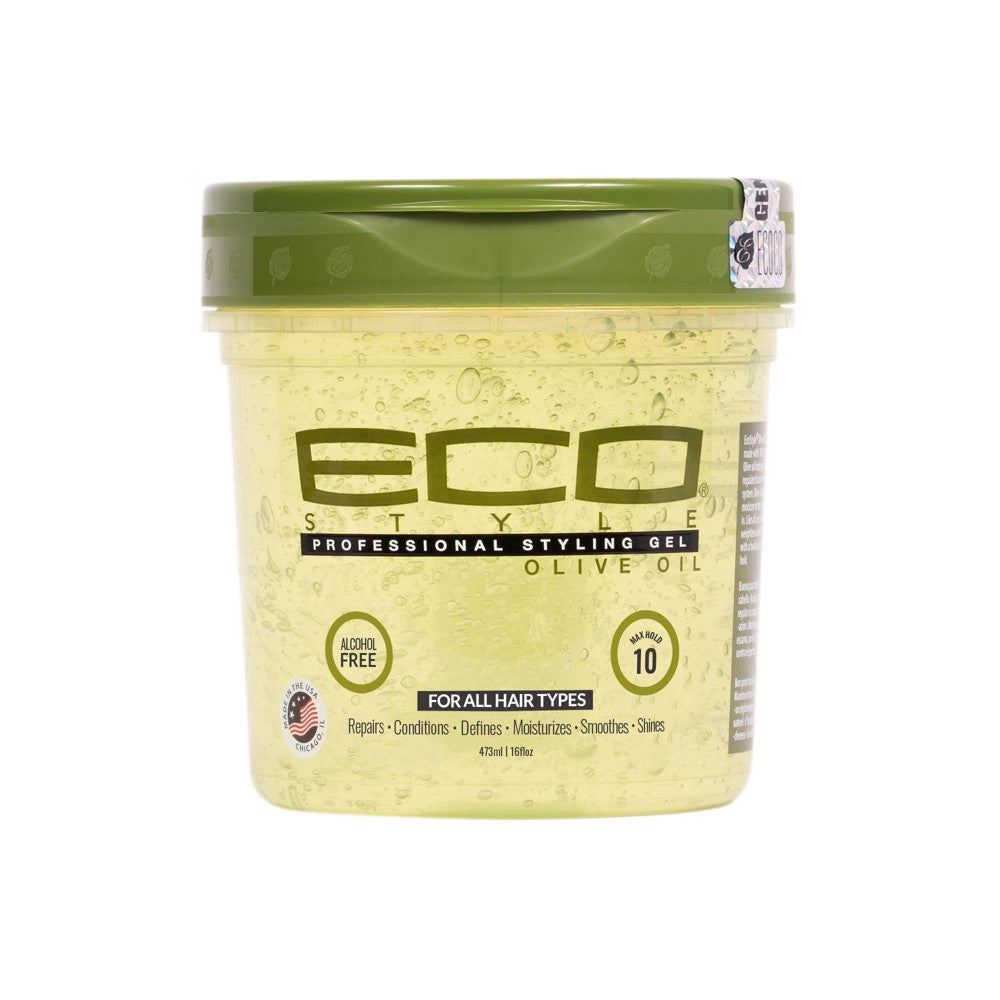 Eco Style Olive Oil Professional Styling Gel – Maximum Hold, 16 fl oz - Elevate Styles