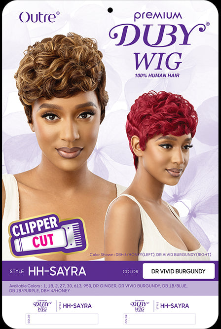Outre Premium Clipper Cut Duby 100% Human Hair Pixie Short Wig HH - Sayra - Elevate Styles