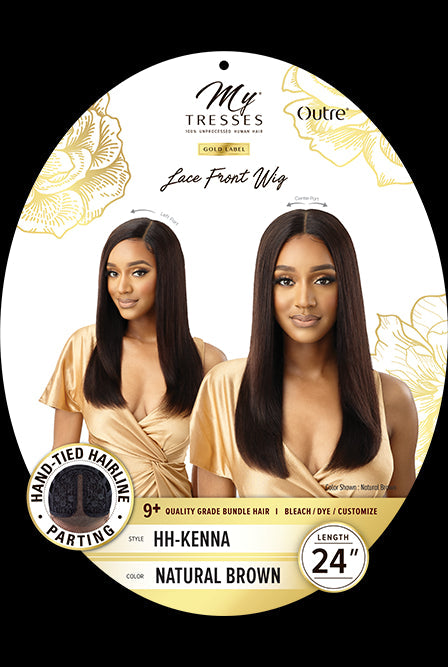 My Tresses Gold Unprocessed Human Hair Hand-Tied Lace Front Wig Kenna - Elevate Styles