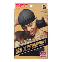 Thumbnail for Red by Kiss Power Wave Silky Spandex Durag Black HD41 - Elevate Styles