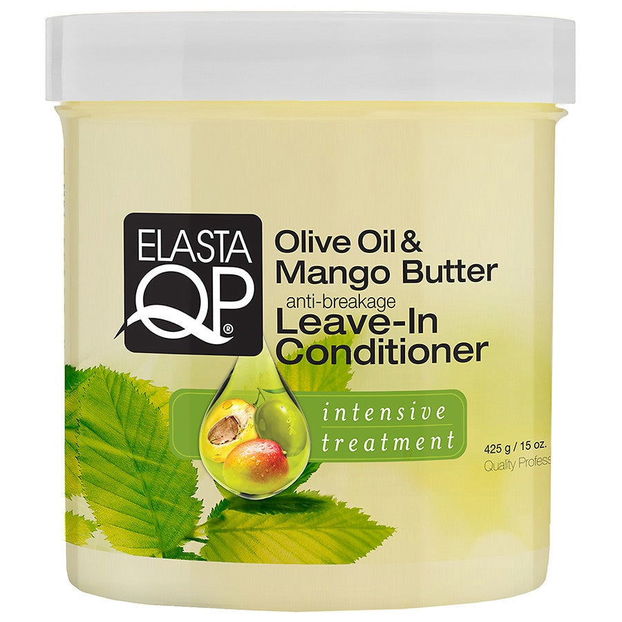 Elasta QP Olive Oil and Mango Butter Leave In Conditioner Intensive Treatment 15 oz - Elevate Styles