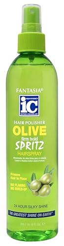 Fantasia IC Hair Polisher Olive Firm Hold Spritz Hairspray – 10 oz - Elevate Styles