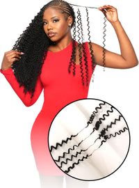 Thumbnail for Beauty Elements Dominican Feather Line Invisible Crochet Hair – Burmese 4A 14
