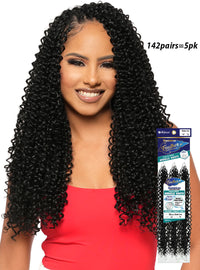 Thumbnail for Bijoux Dominican Feather Lite Miracle Knots Invisible Crochet Hair Water Curl 18 - Elevate Styles
