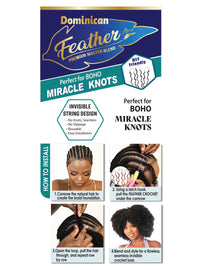 Thumbnail for Bijoux Dominican Feather Lite Miracle Knots Invisible Crochet Hair Water Curl 18 - Elevate Styles