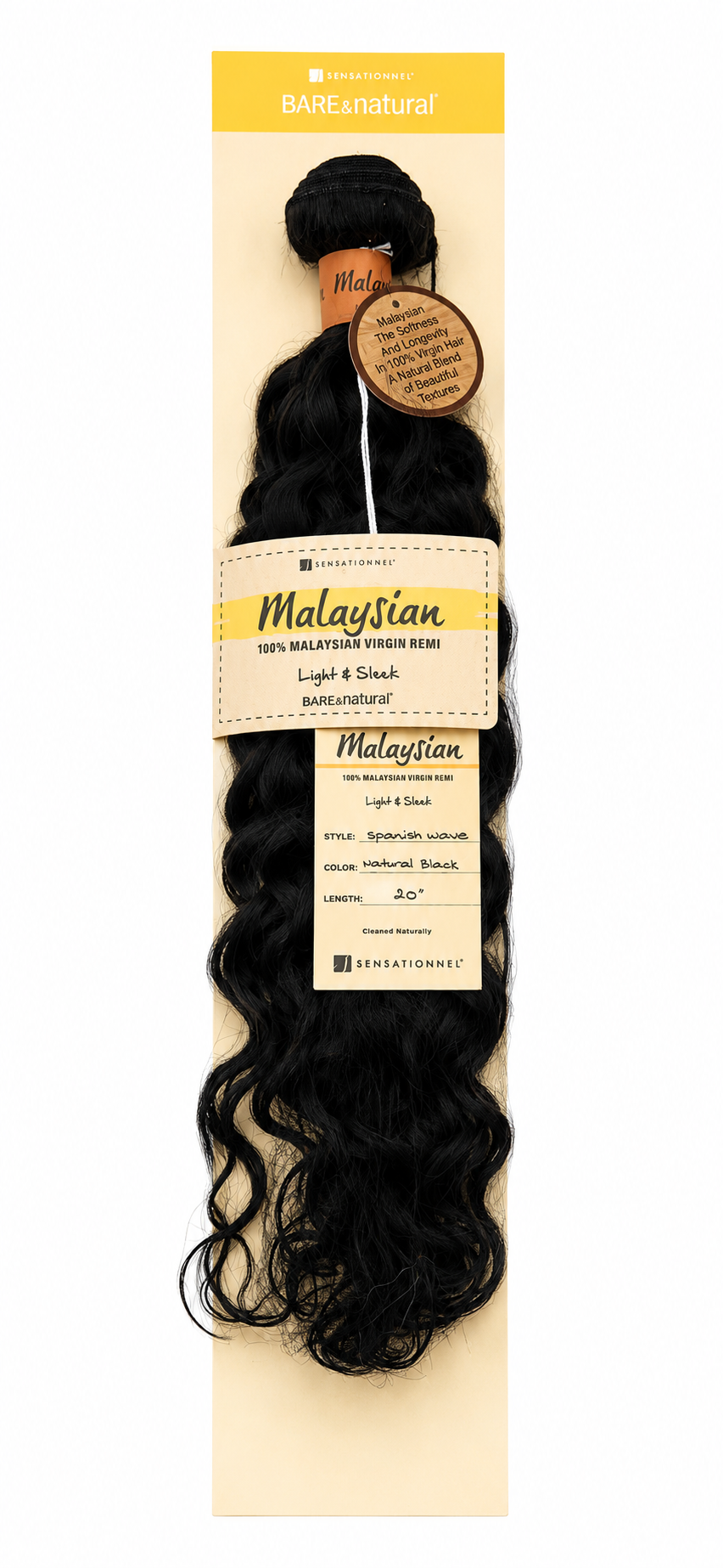 Sensationnel Bare & Natural Malaysian Spanish Wave Virgin Remi Hair 16"-20"