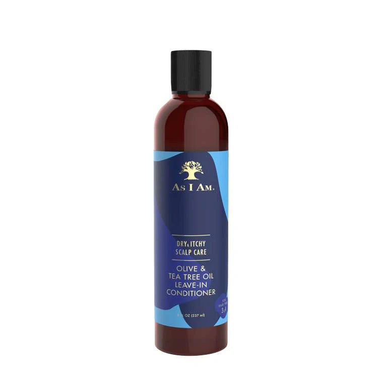 As I Am Dry & Itchy Scalp Care Olive & Tea Tree Oil Leave-In Conditioner – 8 oz - Elevate Styles