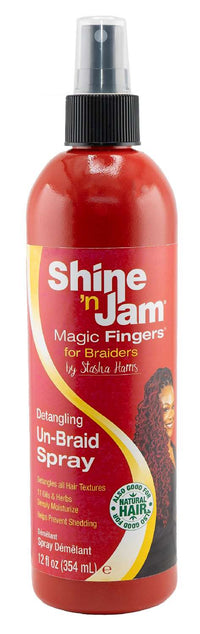 Thumbnail for Shine n Jam Magic Fingers Detangling Un Braid Spray 12 oz - Elevate Styles