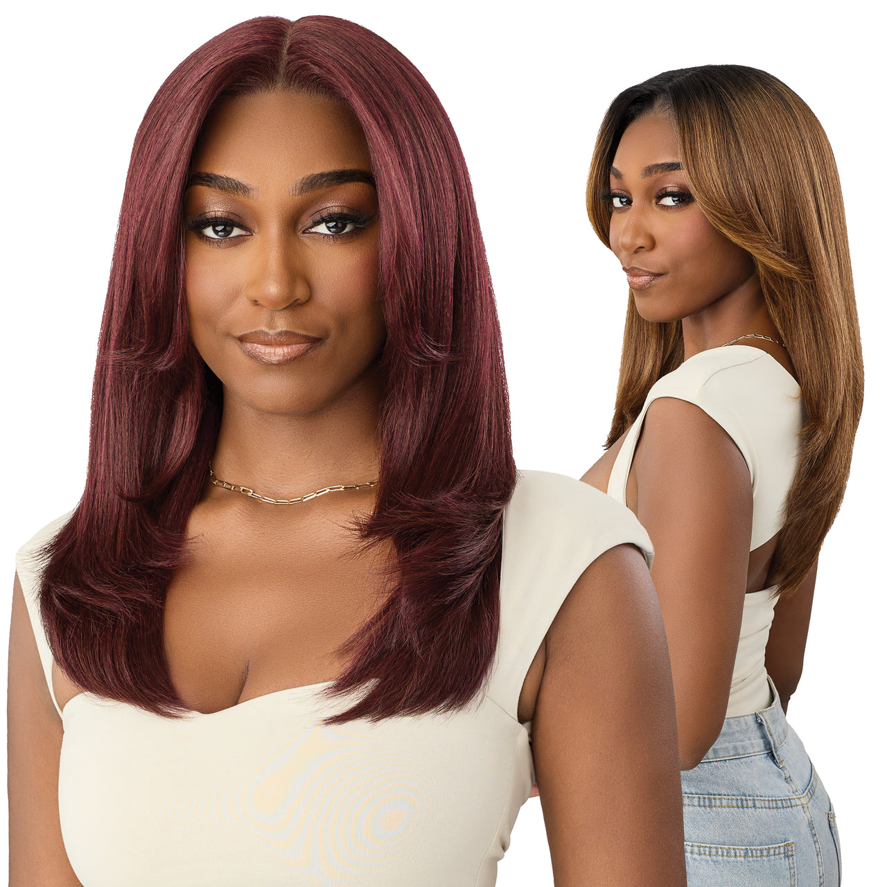 Outre Synthetic Melted Hairline HD Lace Front Wig MH135 QLMHMH135 - Elevate Styles