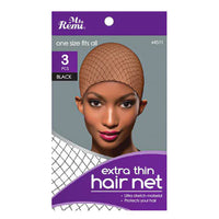 Thumbnail for Ms. Remi Extra Thin Hair Net Black – 3 Pack 4511 - Elevate Styles