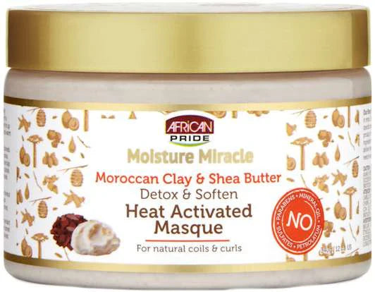 African Pride Moisture Miracle Heat Activated Masque – 12 oz - Elevate Styles