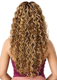 Thumbnail for Outre Airtied Human Hair Blend Vanish HD+ Lace Front Wig HHB-Loose Deep 24
