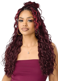 Thumbnail for Outre Airtied Human Hair Blend Vanish HD+ Lace Front Wig HHB-Loose Deep 24