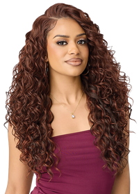 Thumbnail for Outre Airtied Human Hair Blend Vanish HD+ Lace Front Wig HHB-Loose Deep 24