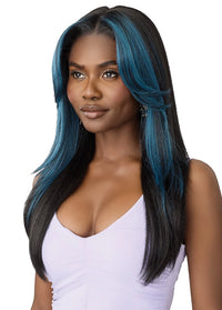 Thumbnail for Outre Airtied Human Hair Blend Vanish HD+ Lace Front Wig HHB-Soft Yaki 24