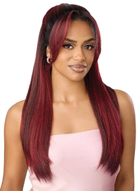 Thumbnail for Outre Airtied Human Hair Blend Vanish HD+ Lace Front Wig HHB-Soft Yaki 24