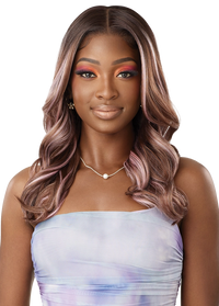 Thumbnail for Outre Airtied Human Hair Blend Vanish HD+ Lace Front Wig HHB-Natural Wave 20 QLHBFHNW20 - Elevate Styles