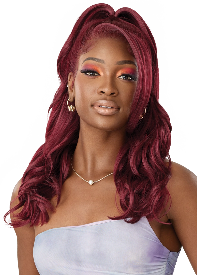 Outre Airtied Human Hair Blend Vanish HD+ Lace Front Wig HHB-Natural Wave 20 QLHBFHNW20 - Elevate Styles