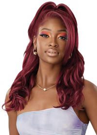 Thumbnail for Outre Airtied Human Hair Blend Vanish HD+ Lace Front Wig HHB-Natural Wave 20 QLHBFHNW20 - Elevate Styles