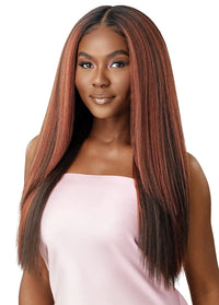 Thumbnail for Outre Airtied Human Hair Blend Vanish HD+ Lace Front Wig HHB-Perm Yaki 26 - Elevate Styles