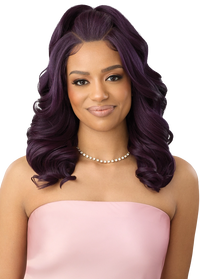 Thumbnail for Outre Airtied Human Hair Blend Vanish HD+ Lace Front Wig HHB-Soft Curls 18 QLHBFHSC18 - Elevate Styles