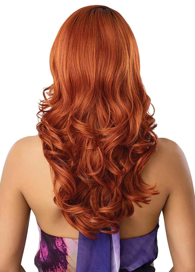 Outre Airtied Human Hair Blend 360 FlexiLace Wig HHB Loose Barrel Curls 20" QLHBFHLBC20