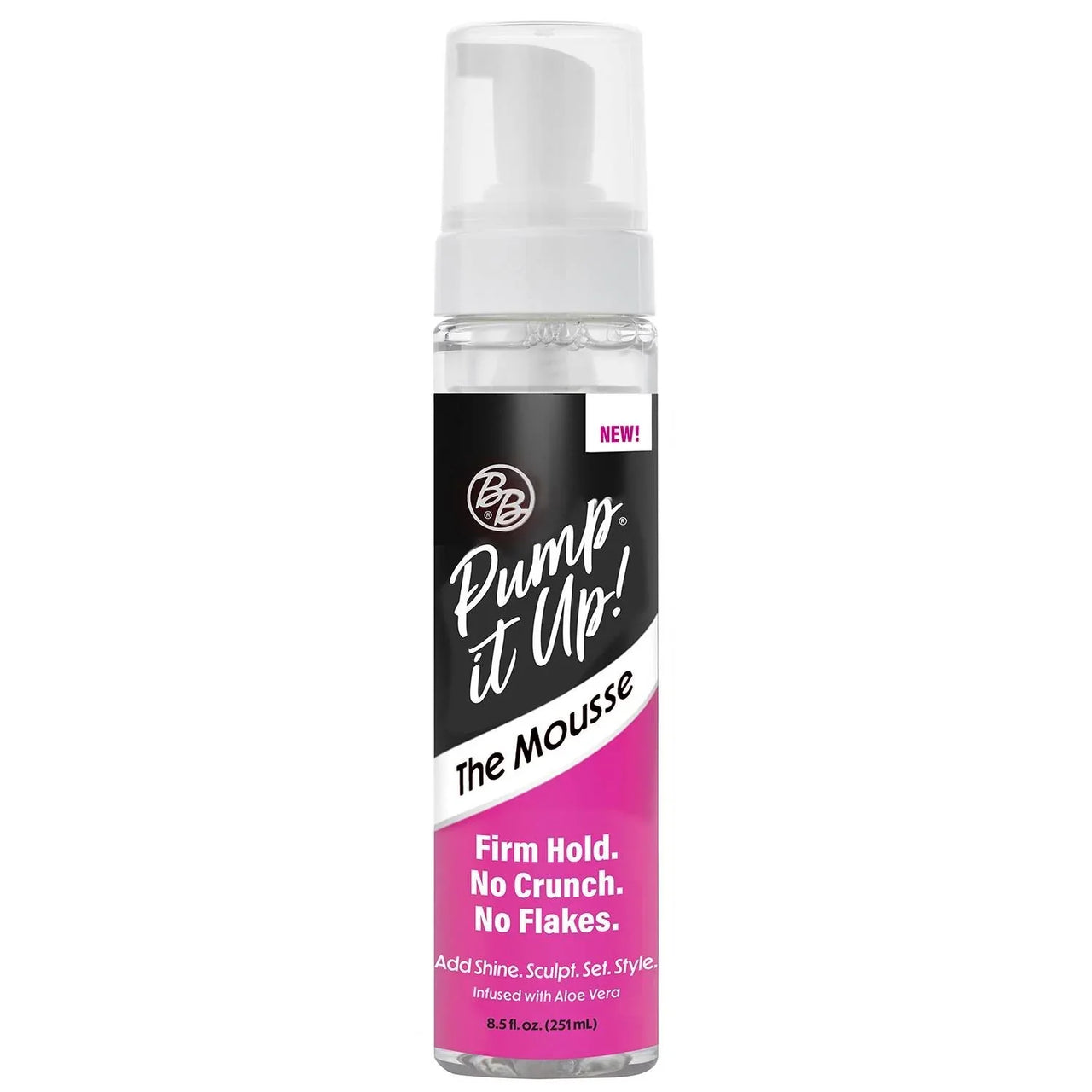 Pump It Up! The Mousse – Firm Hold, No Crunch Styling Foam with Aloe Vera (8.5 fl. oz. / 251 mL) - Elevate Styles