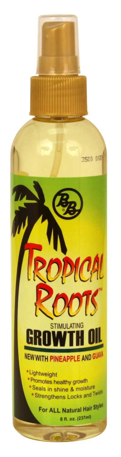 Tropical Roots Stimulating Growth Oil with Pineapple & Guava 8 Oz - Elevate Styles