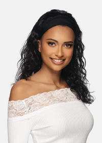 Thumbnail for Black Rose 100% Human Hair Headband Wig Deep Curl 18
