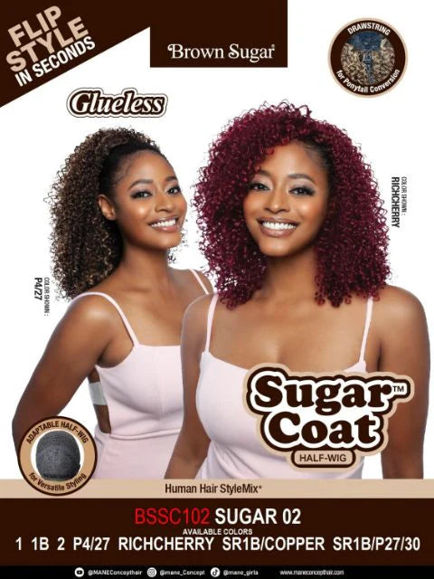 Mane Concept Sugar Coat Half Wig Sugar 02 BSSC102 - Elevate Styles