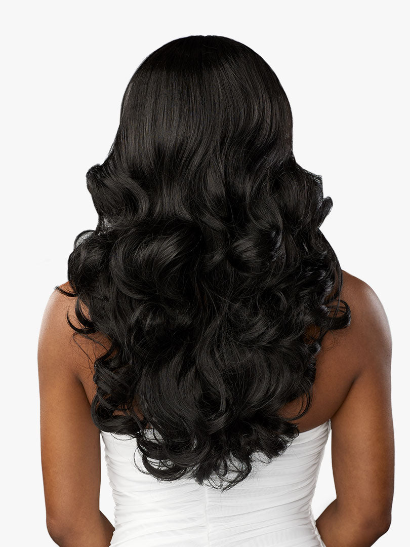 Sensationnel Butta Lace Front Human Hair Blended Lace Front Wig Butta Volume Curl 22" LDHBVC22 - Elevate Styles