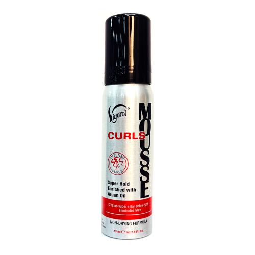 Vigorol Curls Mousse with Argan Oil – Super Hold, 2.5 oz - Elevate Styles
