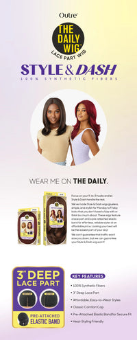 Thumbnail for Outre The Daily Wig Style and Dash Lace Part Wig Daily 3 - Elevate Styles