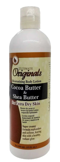 Thumbnail for Ultimate Originals Cocoa Butter & Shea Butter Moisturizing Body Lotion for Extra Dry Skin 12 fl oz