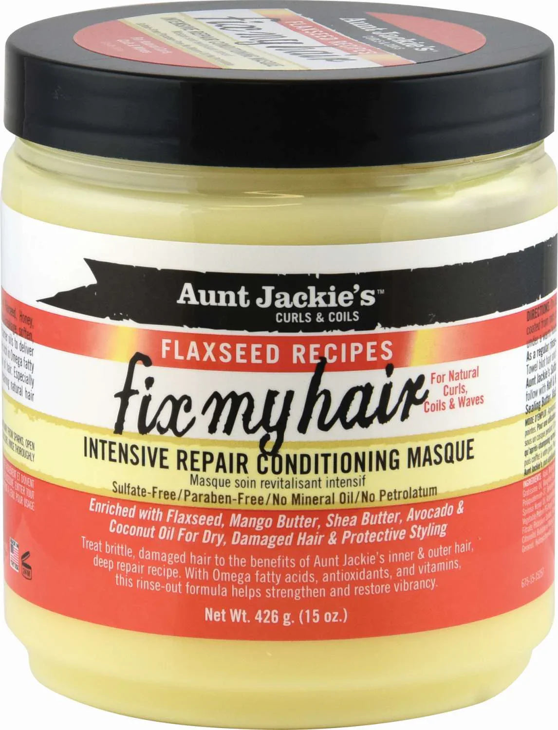 Aunt Jackie’s Fix My Hair Intensive Repair Conditioning Masque – 15 oz - Elevate Styles
