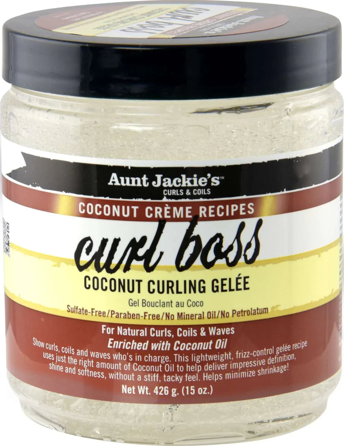 Aunt Jackie’s Curl Boss Coconut Curling Gelée – 15 oz - Elevate Styles