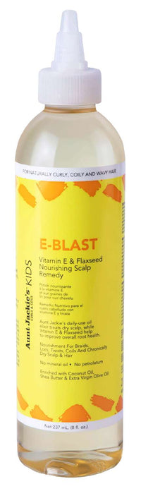 Thumbnail for Aunt Jackie's Kids E-Blast Vitamin E & Flaxseed Nourishing Scalp Remedy – 8 fl oz - Elevate Styles