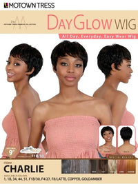 Thumbnail for Motown Tress DayGlow Wig – CHARLIE 9” Tapered Pixie Cut - Elevate Styles