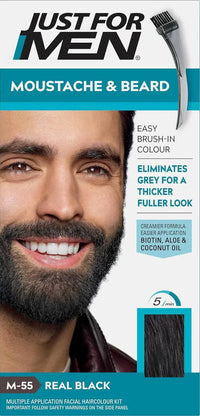 Thumbnail for Just For Men Moustache & Beard Color Real Black M-55 - Elevate Styles